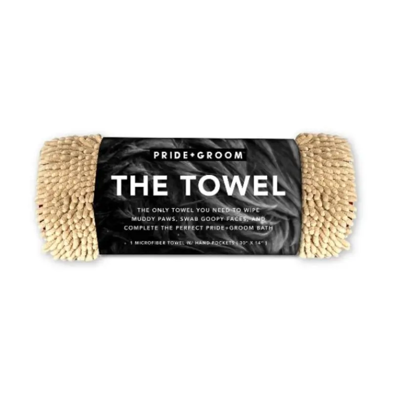 Pride + Groom The Towel (Anti-Odour/Bacteria Microfiber) with Hand Pockets