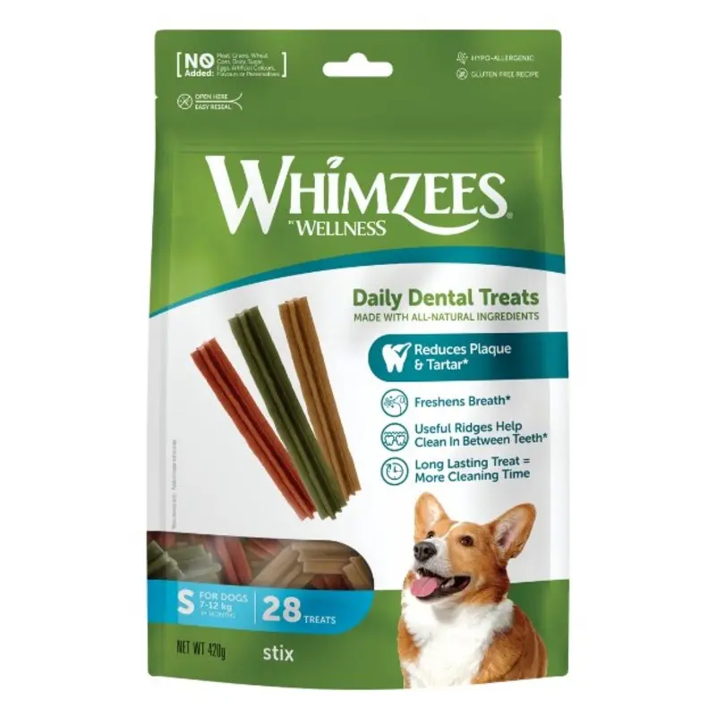 Whimzees Natural Daily Dental Dog Chews (Stix)