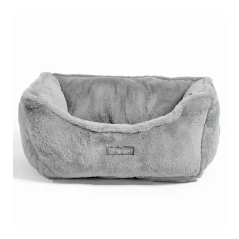 Nandog Pet Gear Cloud Reversible Bed (Grey) for Dogs and Cats