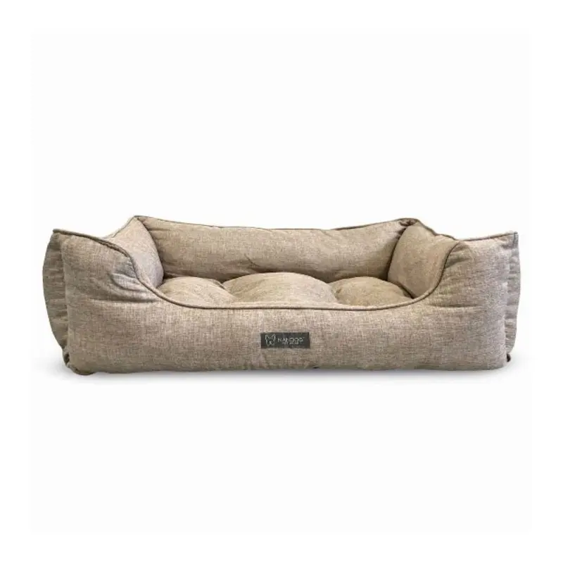 Nandog Pet Gear Designer Bed (Poplin Tan) for Dogs and Cats