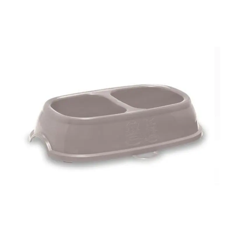 Stefanplast Break 11 Double Bowl (Powdered Pink) Cats & Dogs