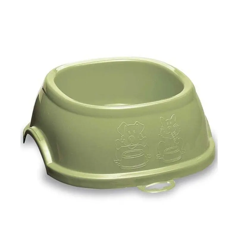 Stefanplast Break 5 Square Bowl (Green) For Cats & Dogs