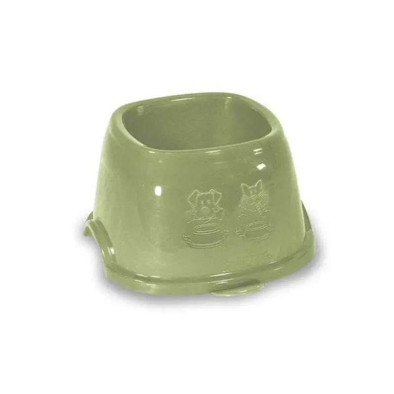 Stefanplast Break 9 Square Cat & Dog Bowl (Green)