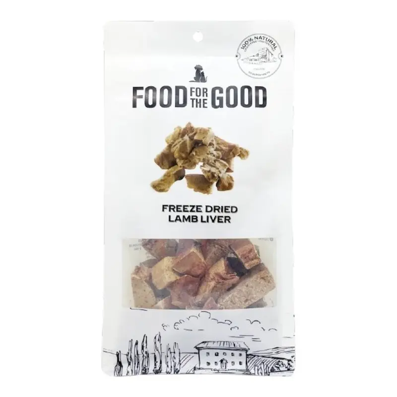 Food For The Good Freeze Dried Cat & Dog Treats (Lamb Liver)