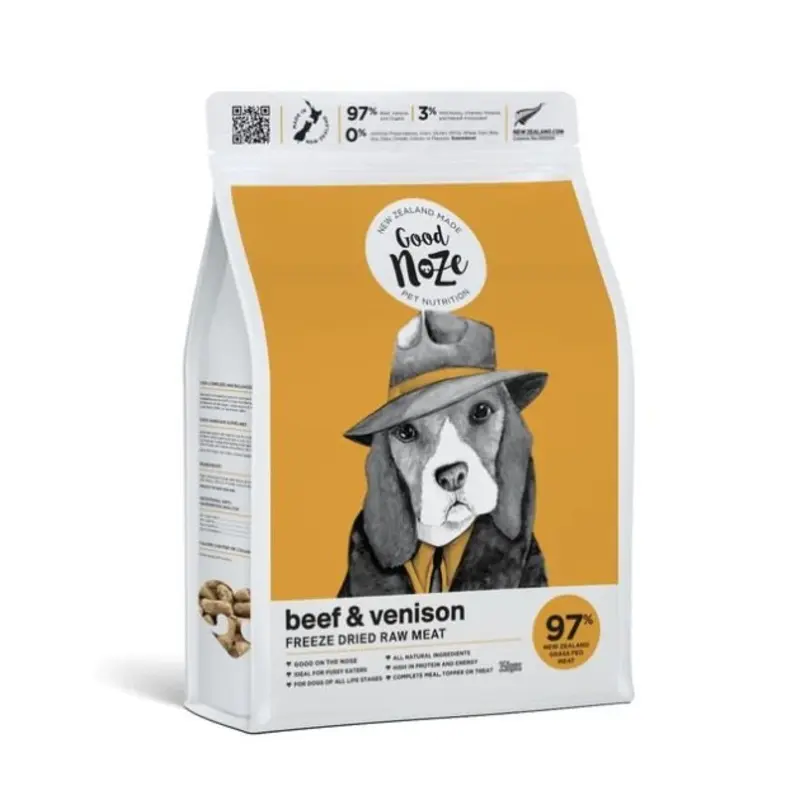 Good Noze Freeze Dried Raw Dog Food (Beef & Venison)