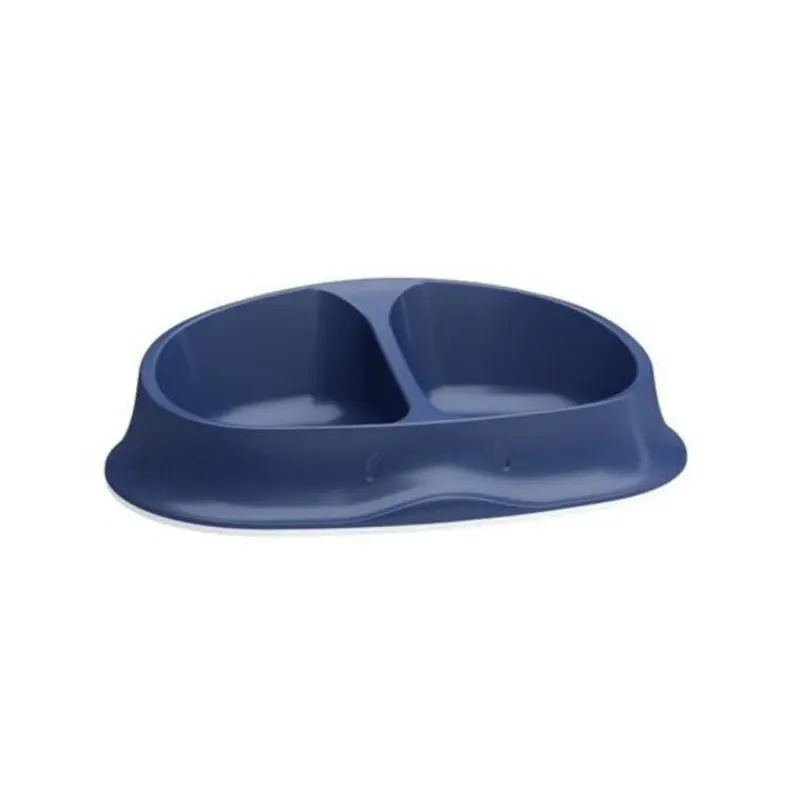 Stefanplast Chic Double Cat & Dog Bowl (Navy Blue)