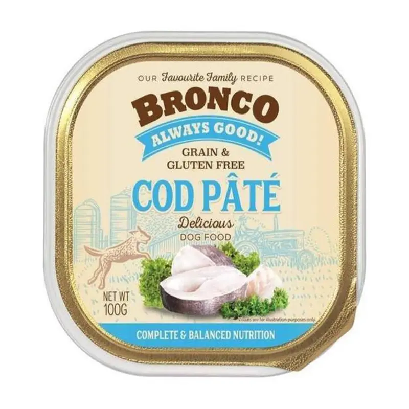 GIFT WITH PURCHASE >$120: Bronco Pt Dog Wet Food Tray (1 x Random Flavour)