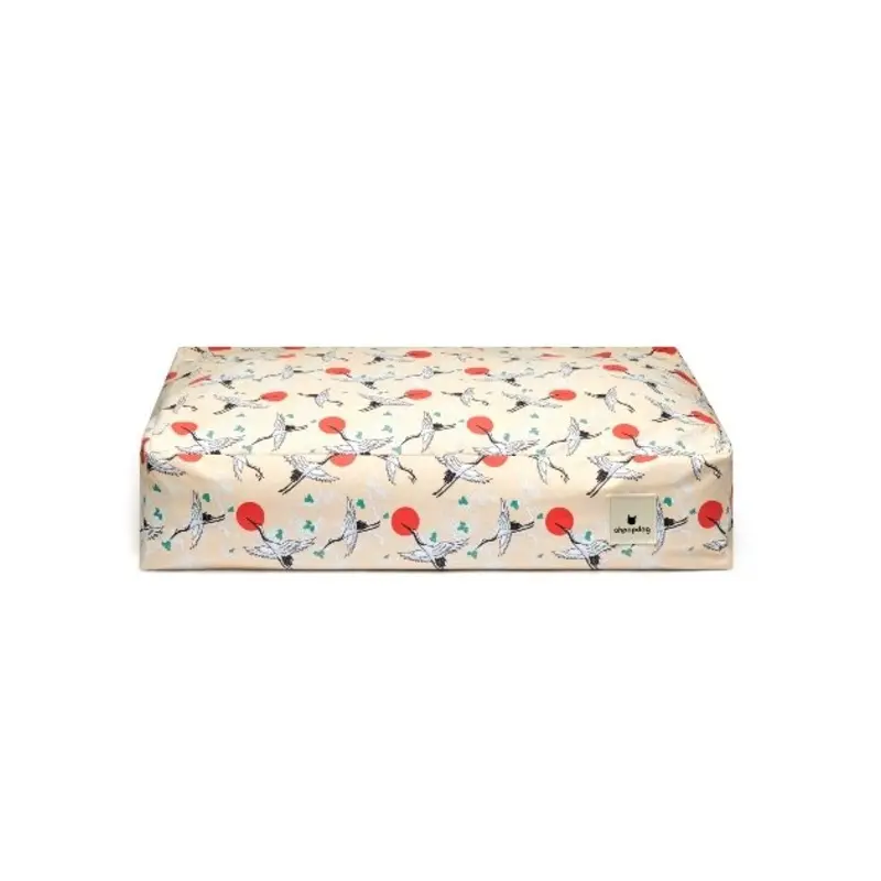 Ohpopdog Nihon Collection Microbeads Dog Bed (Tsuru) for Dogs & Cats