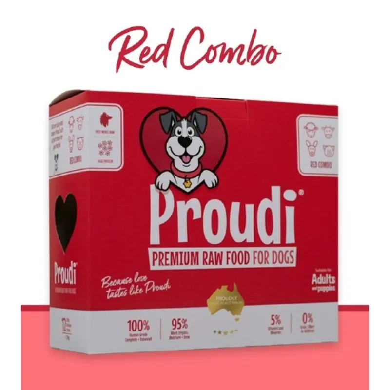 Proudi Raw Dog Food (Red Meat Combo)