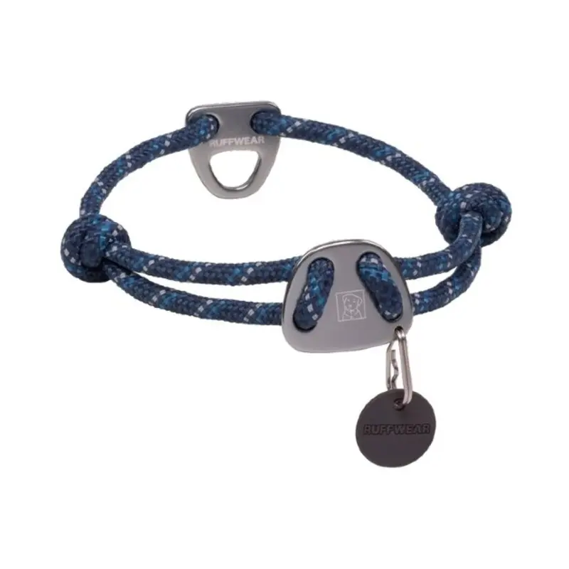 Ruffwear Knot-a-Collar Reflective Rope Dog Collar (Blue Moon)