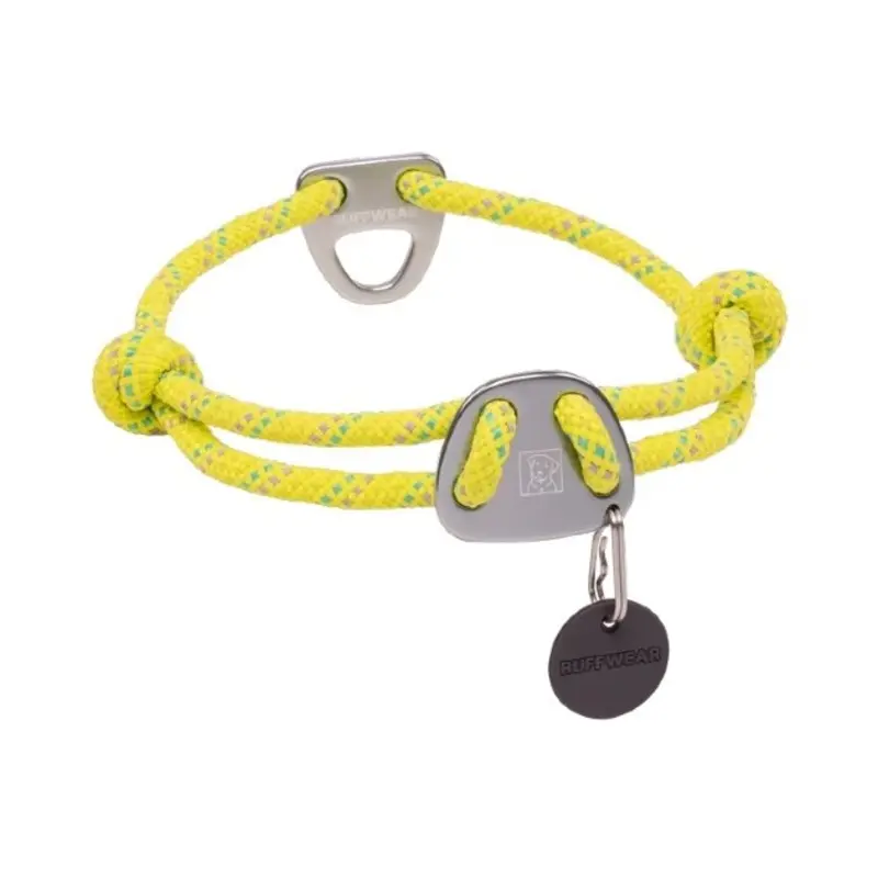 Ruffwear Knot-a-Collar Reflective Rope Dog Collar (Lichen Green)