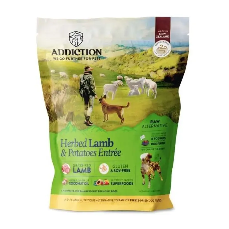 Addiction Air-Dried Dog Food (Herbed Lamb & Potatoes)