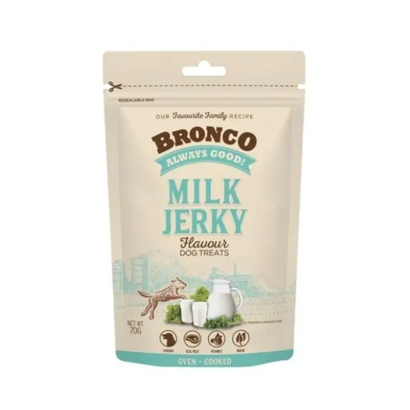 Bronco Chicken Jerky Dog Treat (Milk Flavoured)