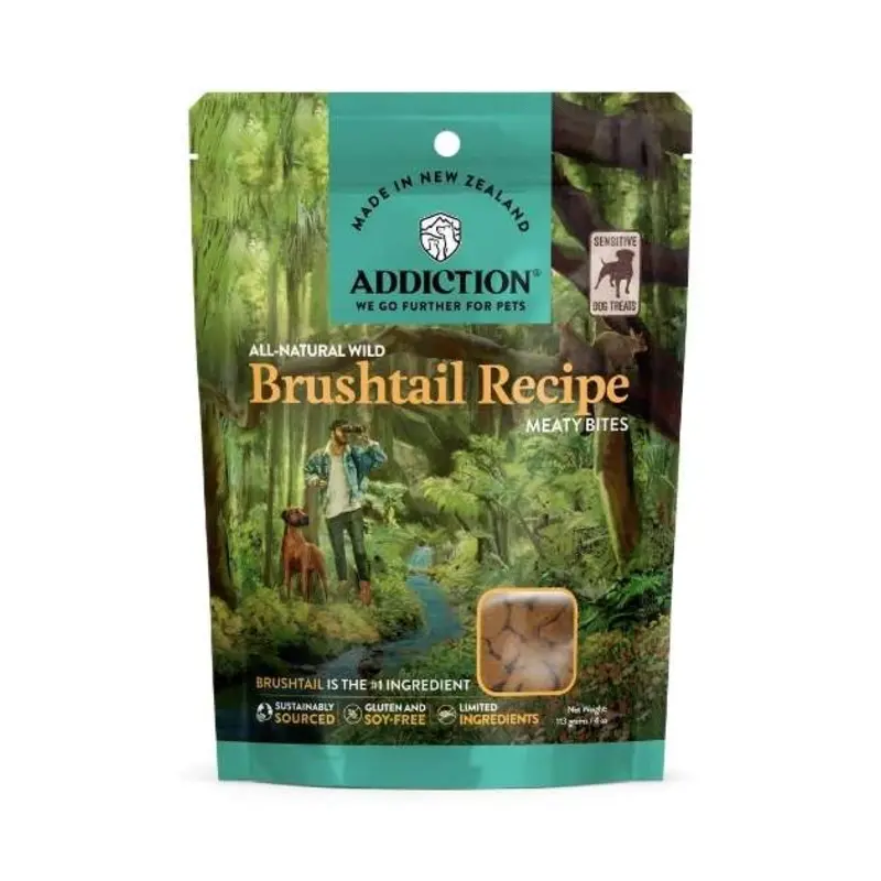 Addiction Grain-Free Meaty Bites Dog Treats (Wild Brushtail)