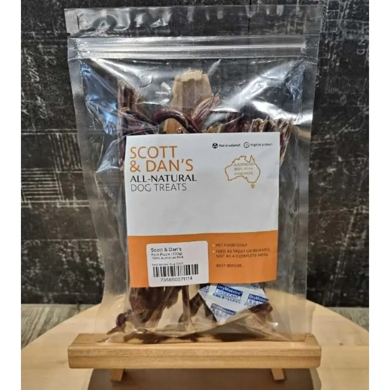Scott & Dan's Bully Sticks Dog Treats (Pork Pizzle)