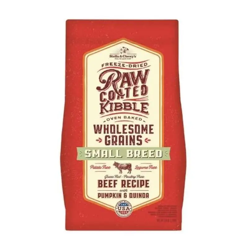 Stella & Chewys Wholesome Grains Raw Coated Kibbles (Small Breed Beef) Dry Dog Food