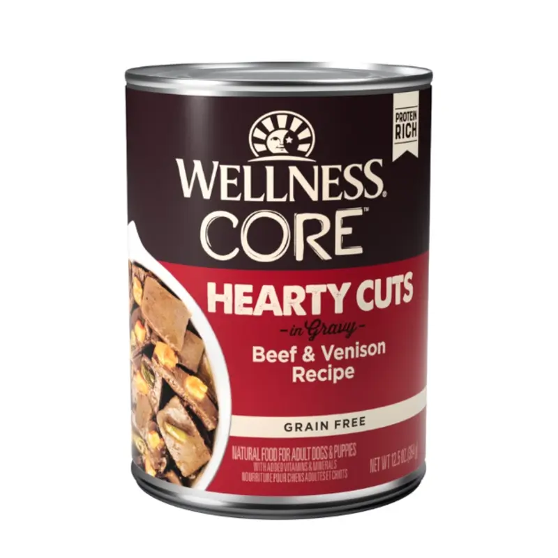Wellness CORE Hearty Cuts in Gravy Grain Free Wet Dog Food (Beef & Venison Recipe)