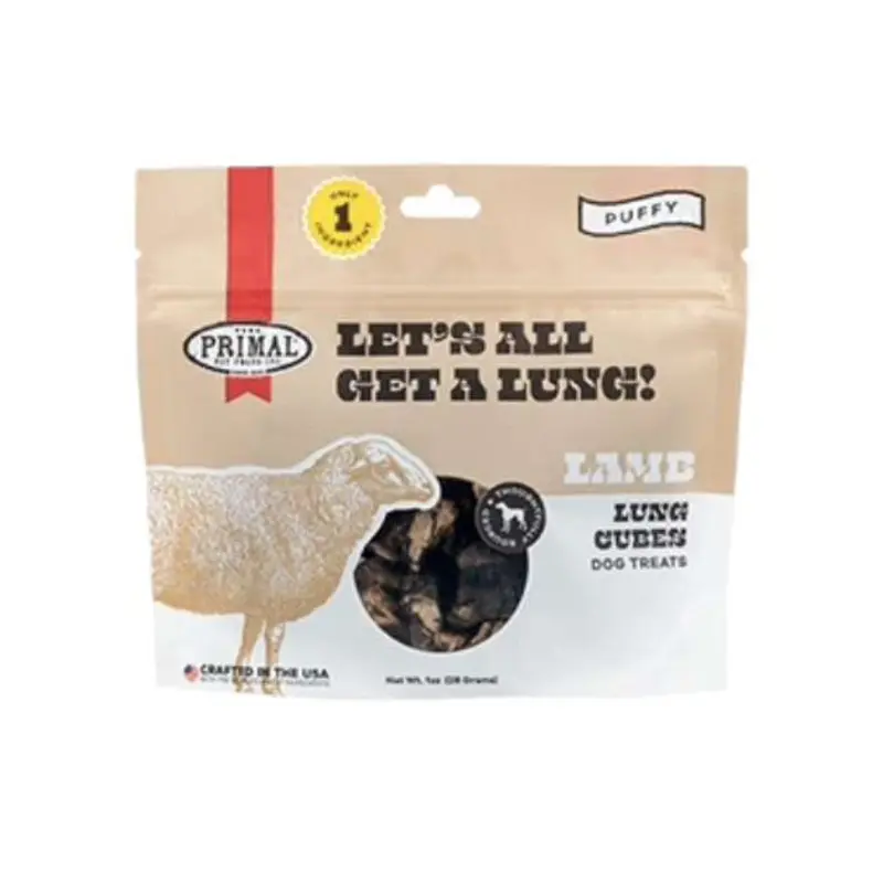 Primal Let's All Get A Lung - Lamb Dehydrated Dog Treats