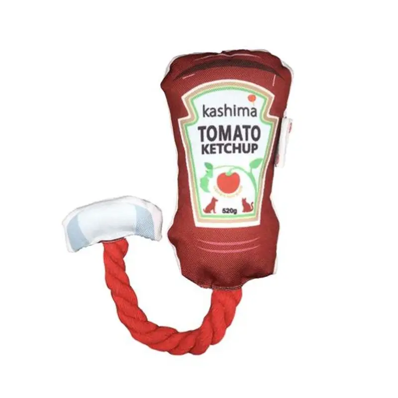 Kashima Chew Dog Toy (Ketchup)