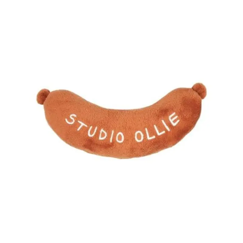Studio Ollie Squeaky Dog Toy (Grilled Sausage)