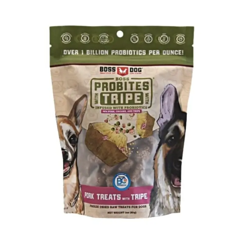 Boss Dog Probites Freeze Dried Dog Treats (Pork With Tripe)