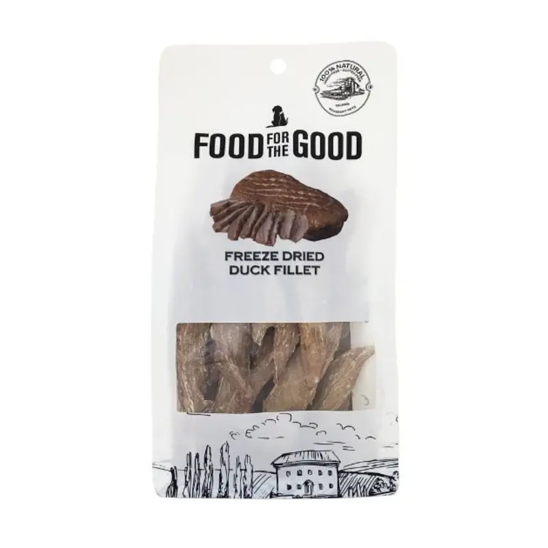Food For The Good Freeze Dried Cat & Dog Treats (Duck Fillet)