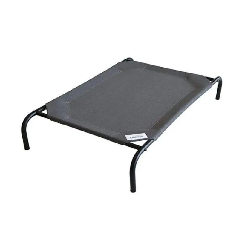 Coolaroo Elevated Knitted Fabric Cat & Dog Bed (Charcoal)