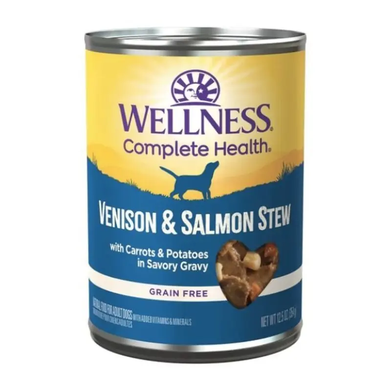 Wellness Complete Health Grain-Free Venison & Salmon Stew Wet Dog Food