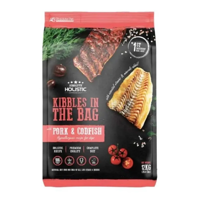 Absolute Holistic Kibbles in the Bag (Pork & Codfish) Dry Dog Food