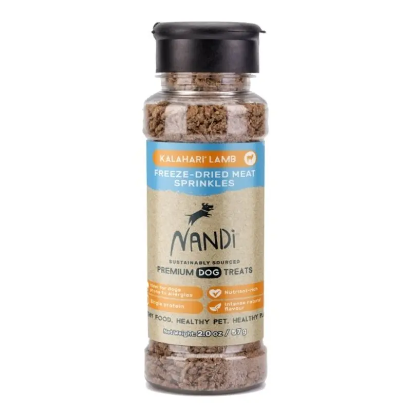 $10 ONLY: Nandi Freeze-Dried Meat Sprinkles (Kalahari Lamb)