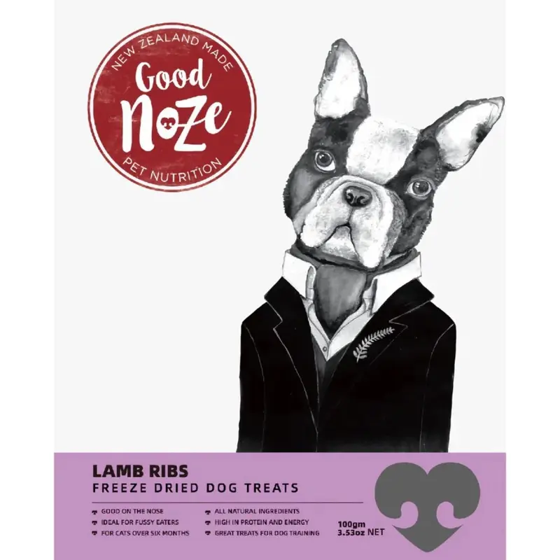 Good Noze Freeze Dried Dog Treats (Lamb Ribs)