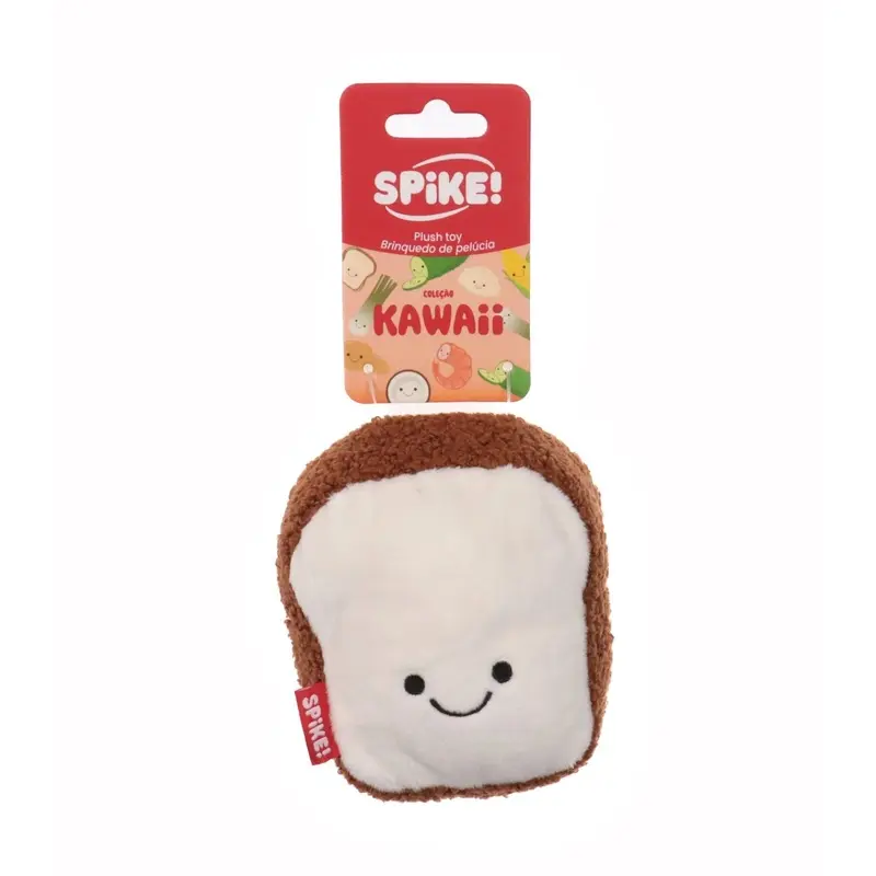 Spike! Kawaii Bread Loaf Plush Dog Toy