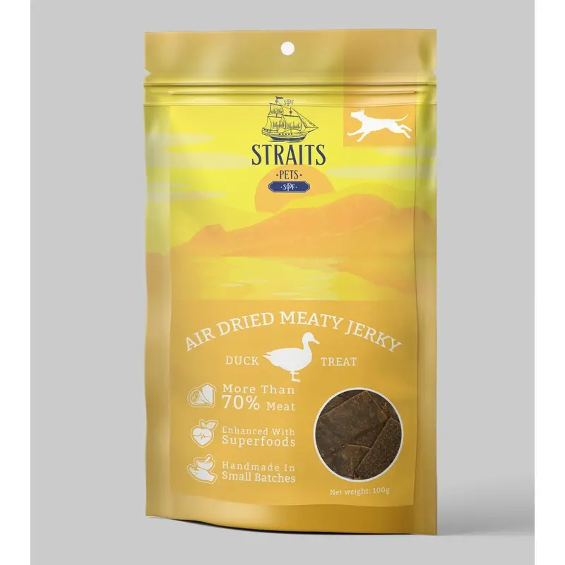 Straits Pets Air Dried Meaty Jerky Dog Treats (Duck)
