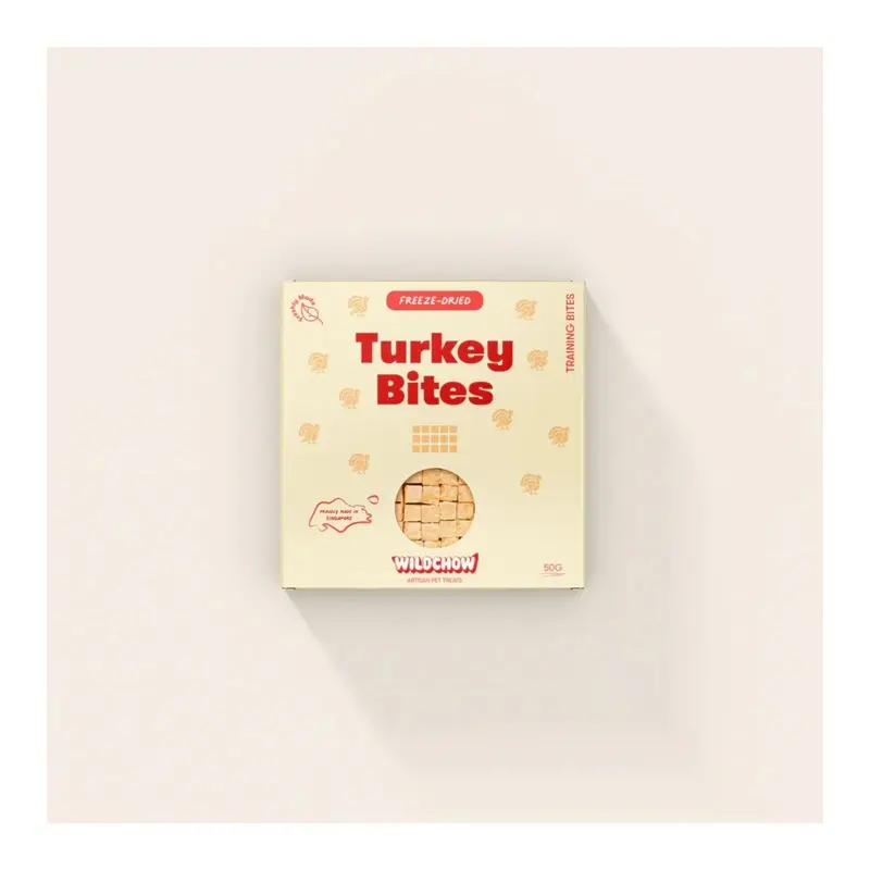 WildChow Freeze Dried Dog Treats (Turkey Training Bites)