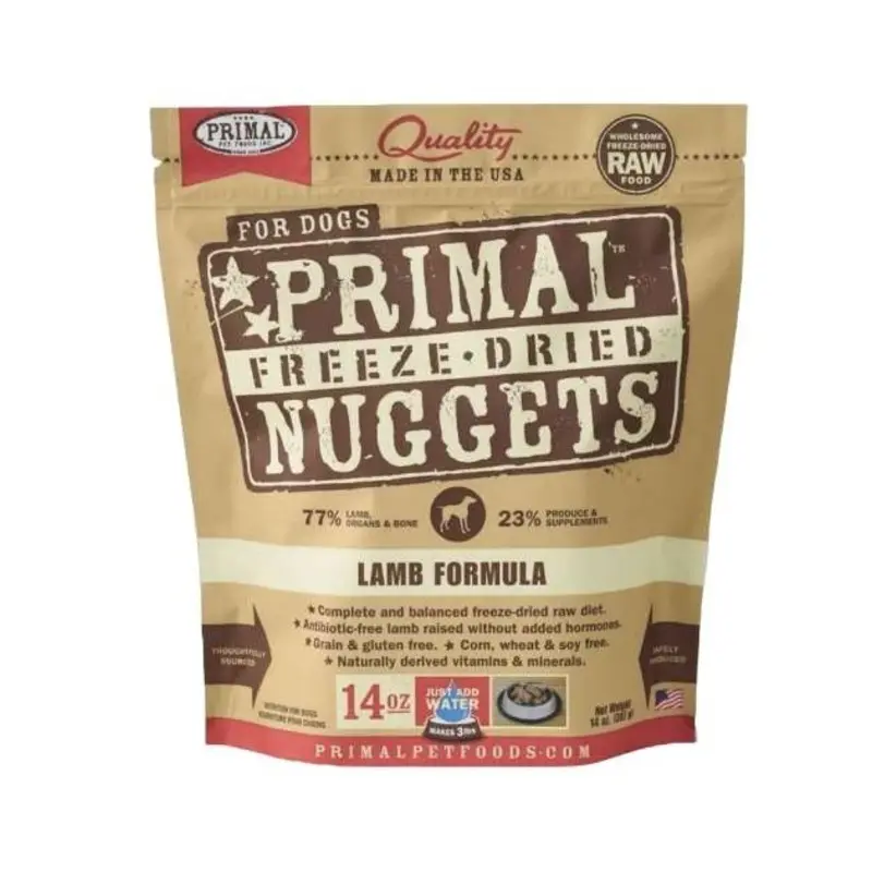 $44 ONLY [CLEARANCE]: Primal Freeze Dried Nuggets Lamb Formula Dog Food
