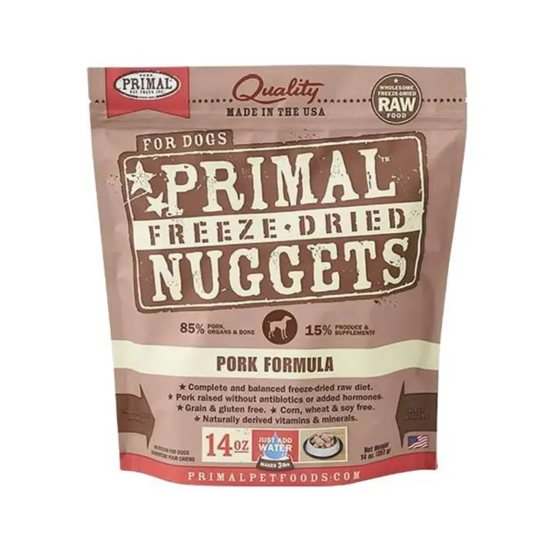 $44 ONLY [CLEARANCE]: Primal Freeze Dried Nuggets Pork Formula Dog Food
