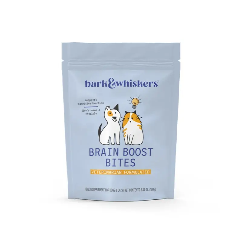 Bark & Whiskers Brain Boost Bites Supplements For Cats & Dogs