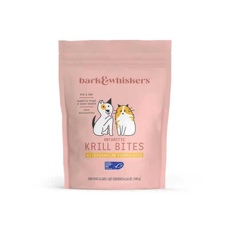 Bark & Whiskers Gut Krill Bites Supplements For Cats & Dogs