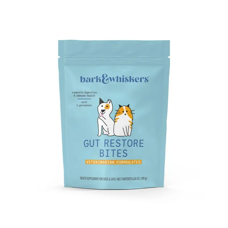 Bark & Whiskers Gut Restore Bites Supplements For Cats & Dogs