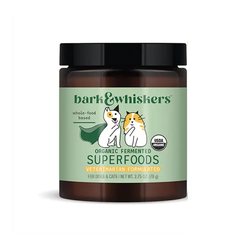 Bark & Whiskers Organic Fermented Superfoods Supplements for Cats and Dogs