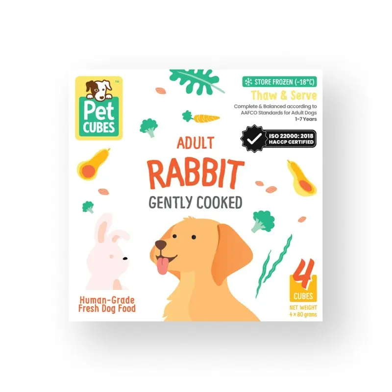 PetCubes Cooked Dog Food (Rabbit)