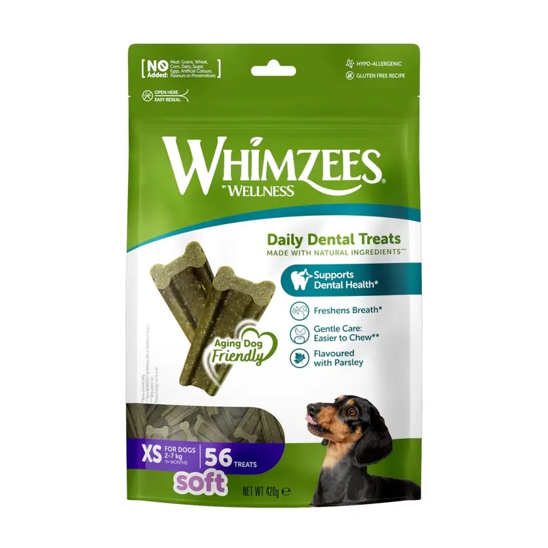 Whimzees Natural Daily Dental Dog Chews (Soft)
