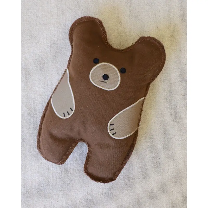 Bear With Me Canvas Squeaker Toy