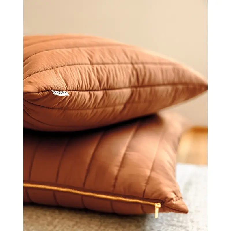 Alpine Rust Puffer Dog Bed