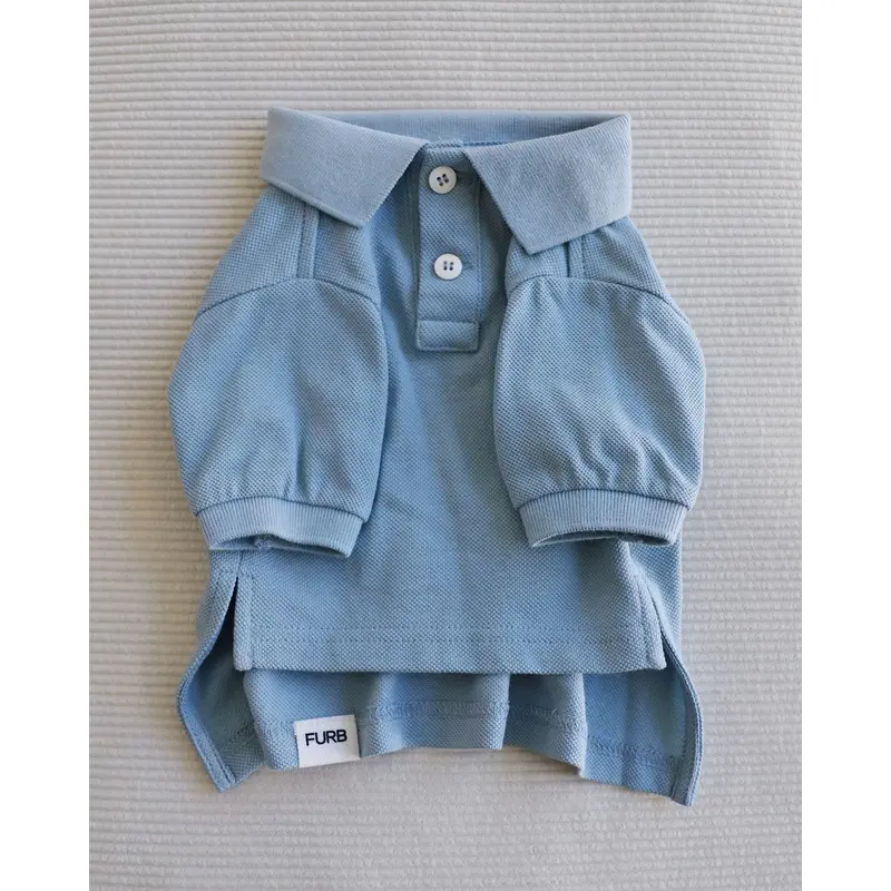 Teacher's Pet Baby Blue Dog Polo