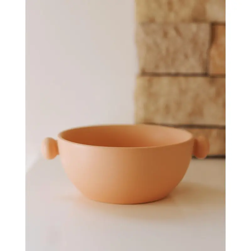 Too Stylish to Handle Bright Nude Ceramic Dog Bowl