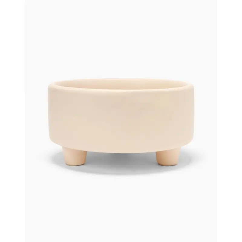 Treat Yourself Buttercream Ceramic Dog Bowl