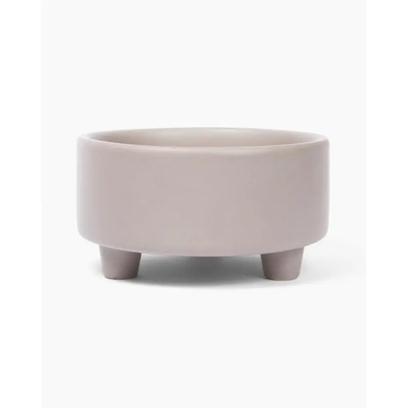 Treat Yourself Vintage Grey Ceramic Dog Bowl