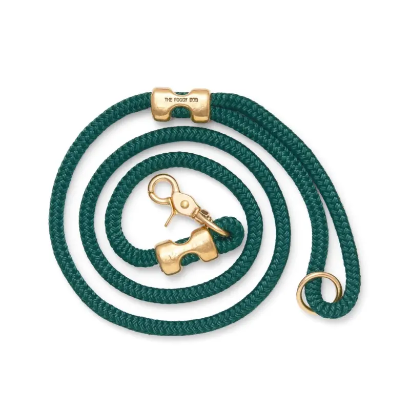 The Foggy Dog Evergreen Marine Rope Dog Leash
