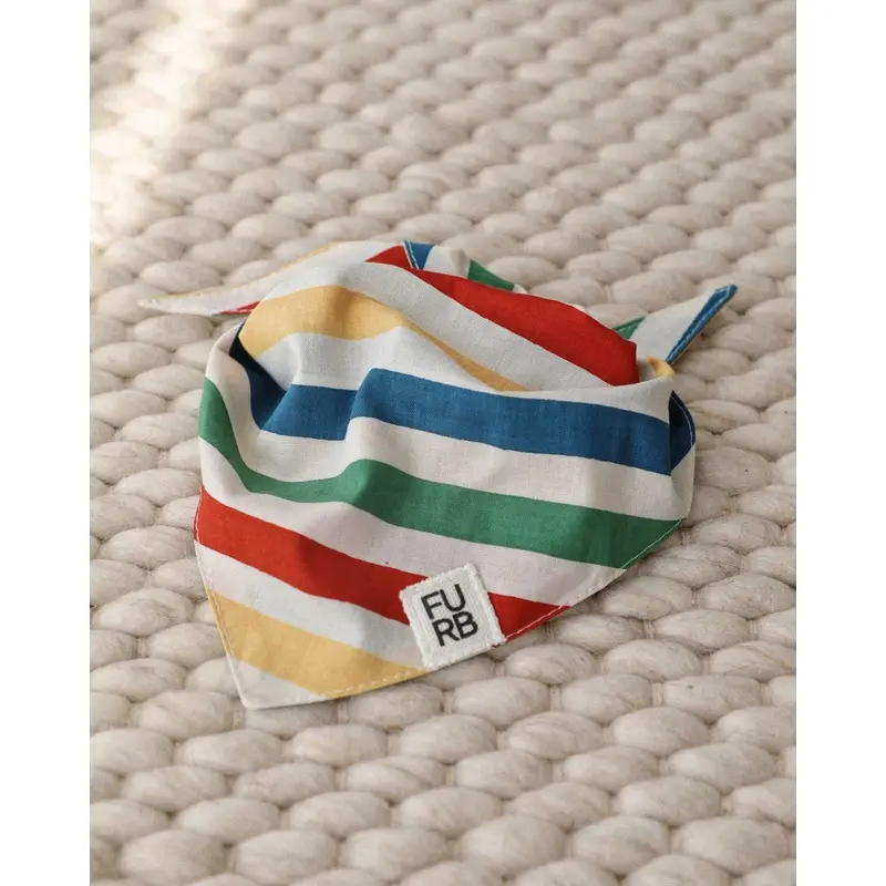 Beach Blanket Bingo Multi Striped Dog Bandana